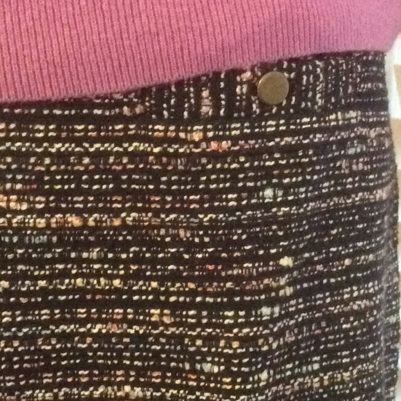 Lined Multi Colored Mini Skirt - Picture 2 of 2